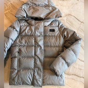 Grey/Silver Nike Puffer Jacket